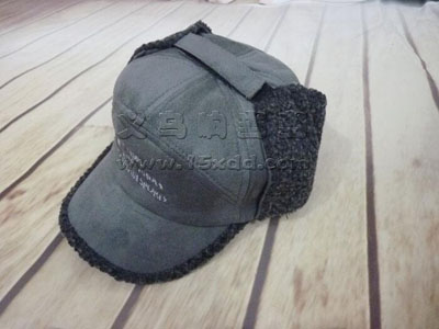 男式冬季天护耳皮绒帽子加绒加厚防寒保暖鸭舌 -雷锋帽子	