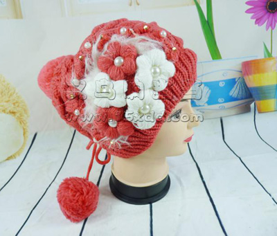 新款正品时尚保暖针织毛线帽 -毛绒线冬季帽子