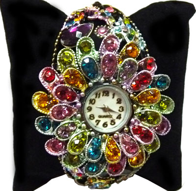 /女式满钻满宝石时尚/钻表//时装表/韩版/赠表盒