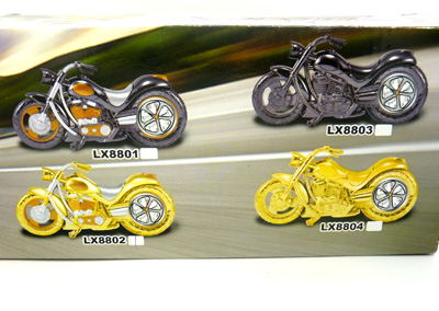 儿童卧室创意时尚摩托车造型钟表	