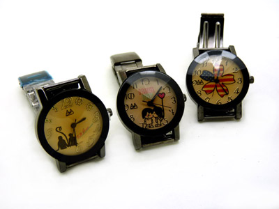 正品复古钢链 时尚韩版学生石英表-11