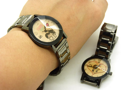 正品复古钢链 时尚韩版学生石英表-11