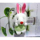 粉耳小白兔挂件