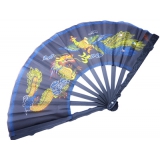 经典/文化艺术/二龙戏珠/个性扇子 