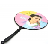 创意个性纸扇 卡通朔料扇子 明星脸 时尚朔胶精美扇	