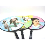 创意个性纸扇 卡通朔料扇子 明星脸 时尚朔胶精美扇	