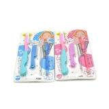 修眉刀 刀片 挖耳勺 眉梳 美妆工具4件套A96
