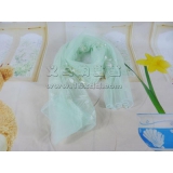 印花雪纺丝巾女长纱巾印花防晒披肩 蕾丝围巾 -时尚印花秋冬丝巾