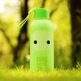 可爱卡通保温便携 办公旅游 超能陆战队大白提绳创意情侣杯-420ml	