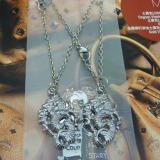 韩版合金情侣项链	