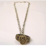 90后男孩欧风非主流/合金戒指项链组合	