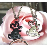 保色/合金/个性/情侣项链