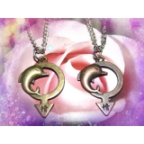 保色/合金/个性/情侣项链	