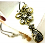 90后的最爱★特价★ 欧美风复古古铜色项链 吊坠皮条项链---项链	