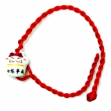 节日吉祥物/喜庆成语/陶瓷笑脸猫手链