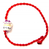 节日吉祥物/喜庆成语/陶瓷笑脸猫手链	