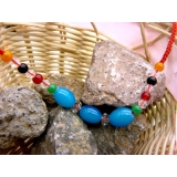  本命年鸿运红绳手链 玉转运珠手链 幸运小珠珠	