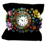 女式满钻满宝石时尚/钻表/韩国时尚/装饰女表/时装表/韩版/赠表盒