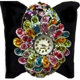 /女式满钻满宝石时尚/钻表//时装表/韩版/赠表盒