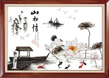 山水情（印花）