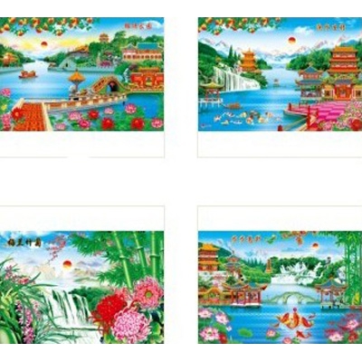 风景 人物 娃娃 家居 吉祥祝福语 等几十个品种混搭	