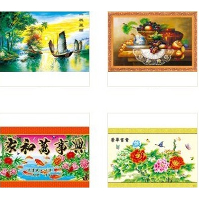  风景 人物 娃娃 家居 吉祥祝福语 等几十个品种混搭