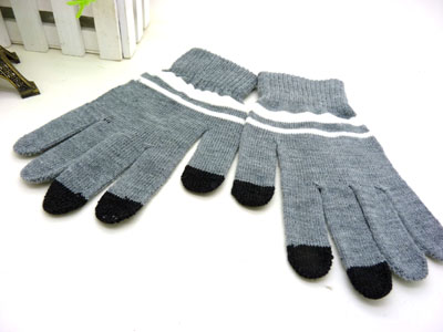 韩版情侣羊毛绒 男女款触摸屏手套（26号）