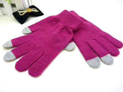 韩版情侣 羊毛绒 男女款触摸屏手套（26号