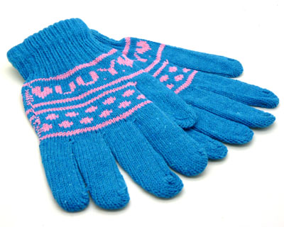 经典适用超酷 全指手套 针织羊毛手套保暖手套（女）