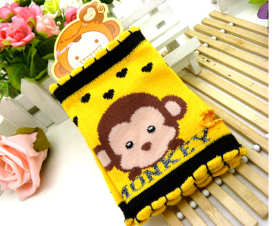 厂方直销秋冬多色保暖针织无指半截手套批发（3号）