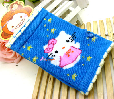 厂方直销秋冬多色保暖针织无指半截手套批发（3号）	