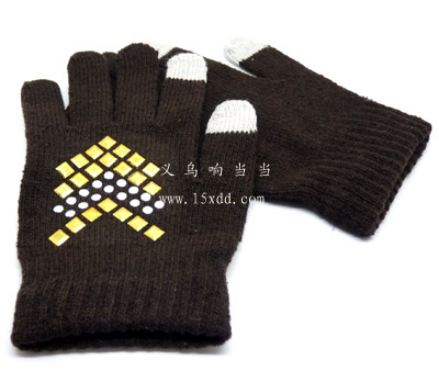 正品  冬季棉毛休闲手套 分指五指手套 （53）