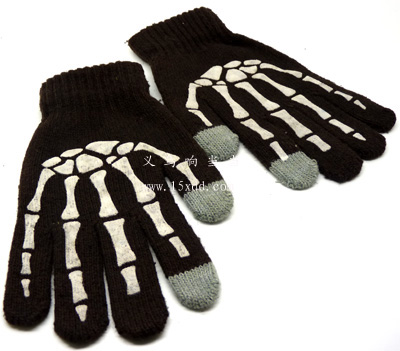最新新款男女情侣冬毛线电容屏触摸屏手套（7号）
