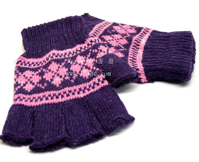 雪花秋冬季半指保暖手套 休闲骑行炫酷手套 9号	