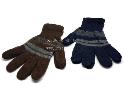 特价男款秋冬天 保暖手套 毛线手套加大内拉绒