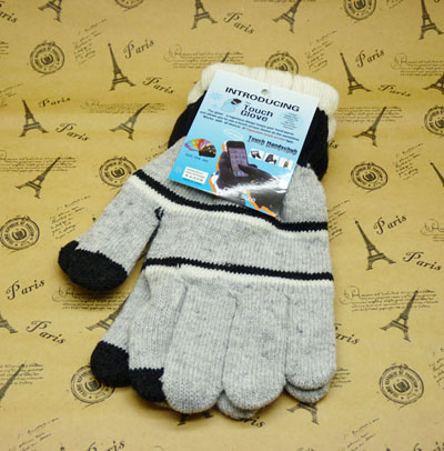 冬季男女情侣韩版加厚保暖手套 -触摸触屏手套	