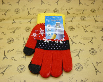 冬季手套 男女秋冬保暖 针织手套 -触摸屏手套8号	