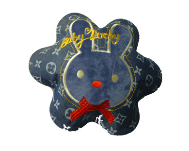 暖一暖针织刺绣暖手袋-牛仔兔