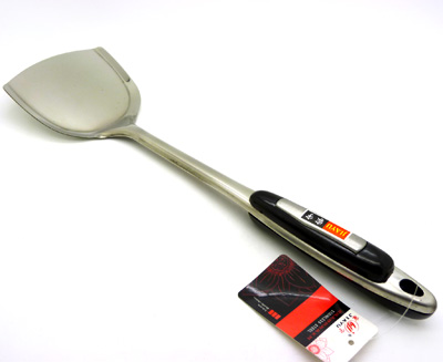 不锈钢锅铲 平果铲厨具砂光锅铲	