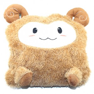 可爱嘟嘟羊水电分离热水袋/电暖袋-咖啡色	