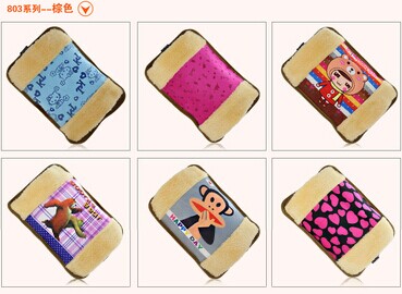 混款卡通动物防爆北极绒充电双插热水袋	