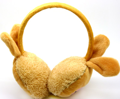 韩版秋冬 毛绒暖冬耳捂 卡通动物耳包 男女通用	