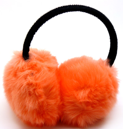 仿狐狸毛耳捂 耳暖保暖护耳 毛绒耳包冬女