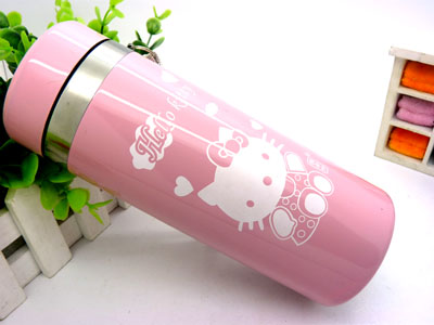 保温杯 正品真空不锈钢吊带水杯 办公杯子----738