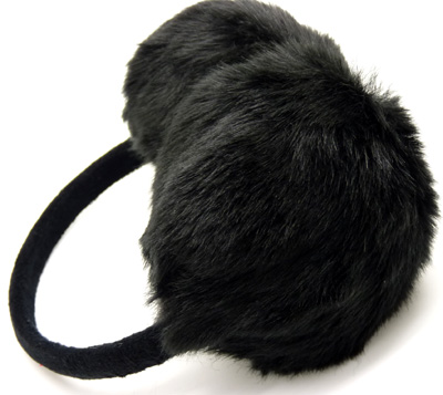 仿狐狸毛耳捂 耳暖保暖护耳 毛绒耳包冬女	