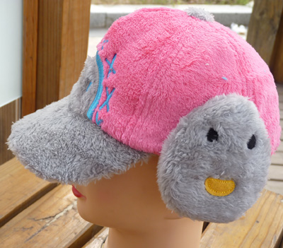 秋冬耳罩帽 毛绒棒球帽 耳套鸭舌帽套装-44	