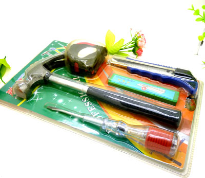 套装起子 卷尺 美工刀----锤子美工刀盒尺螺丝刀组合套装