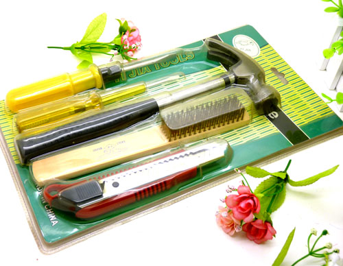 家用套装组合 锤子 电笔 双用改锥 套装组合	