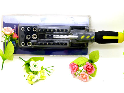 六角镜面短套筒头子 机修汽修工具----25pc头子盒装	