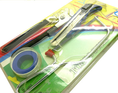 进口锌合金刀壳 小型锯 锯条 铁锯----小铁钜美工刀多件套装	